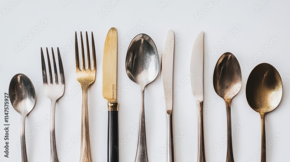 Elegant Minimalist Cutlery Set for Dining Table Elegant Minimalist Cutlery Set for Dining Table