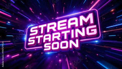 Unique Stream Starting Soon Overlay for Twitch
