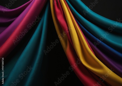 abstract multicolored background with fabric photo