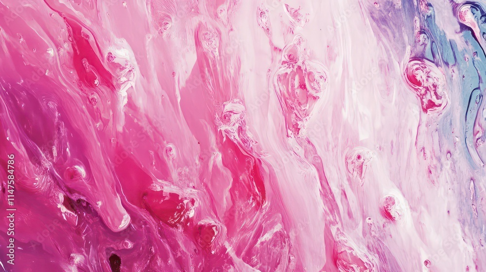 Obraz premium Abstract pink and purple fluid acrylic painting texture background.