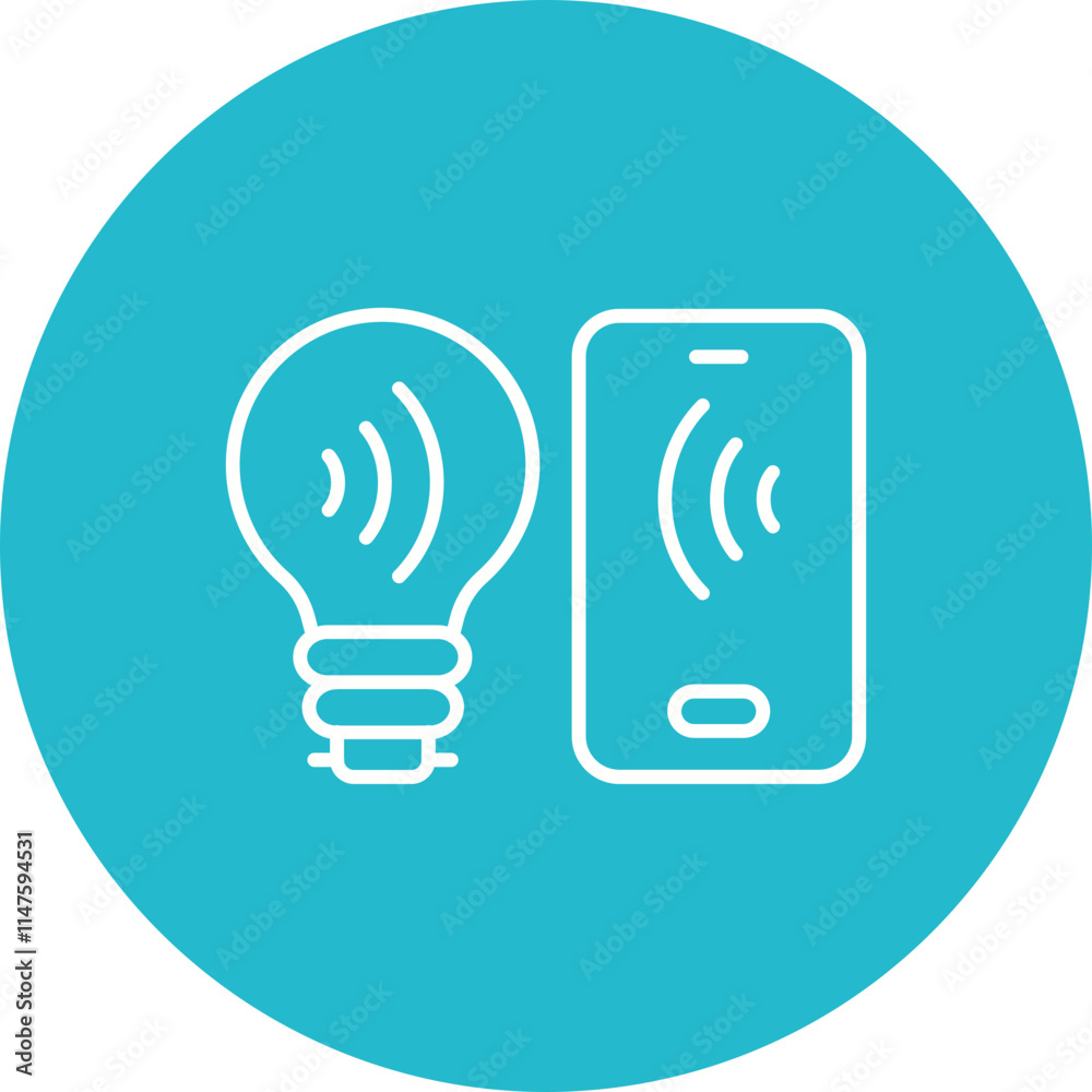 Smart Lamp Icon Smart Lamp Icon