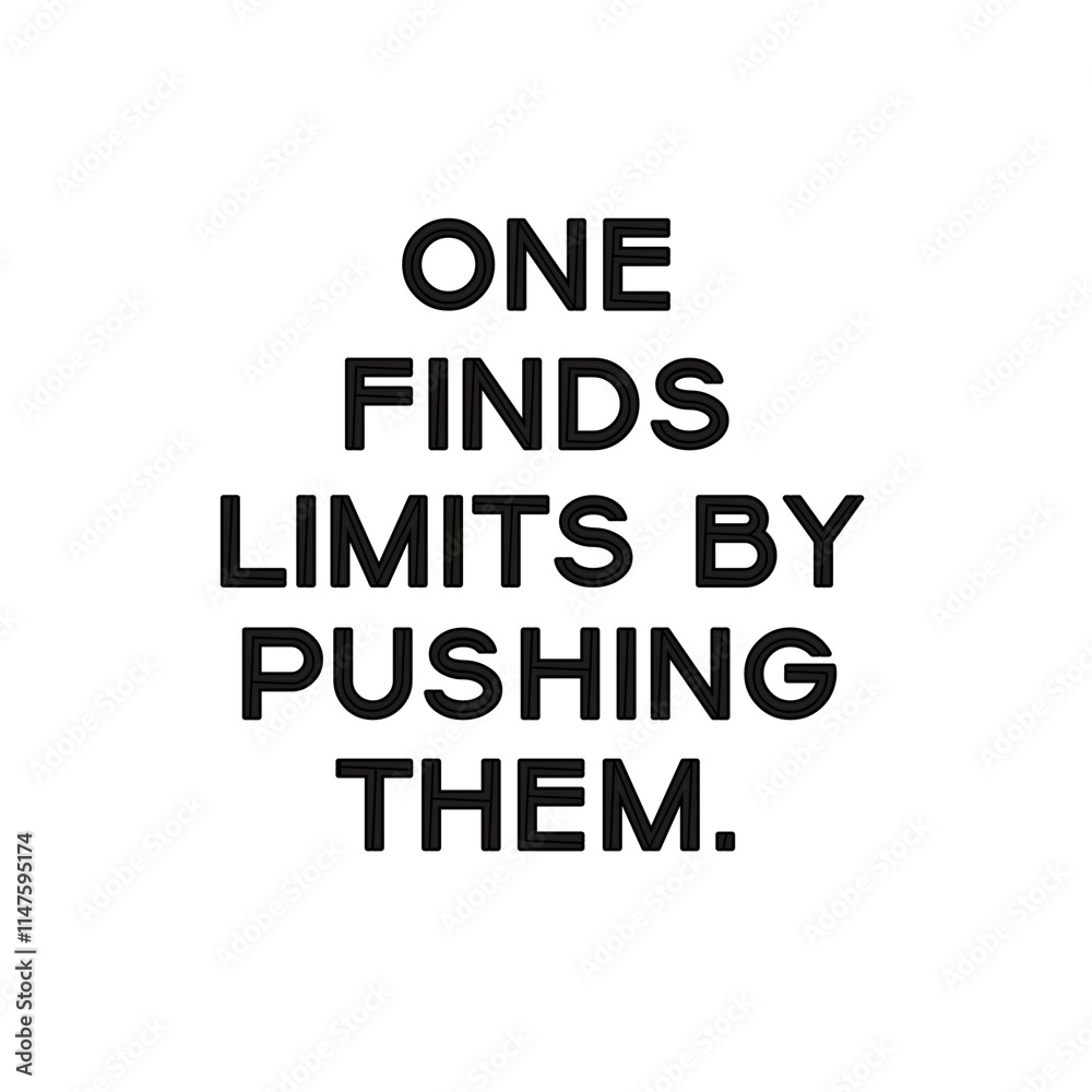 Obraz premium One find limits by pushing them