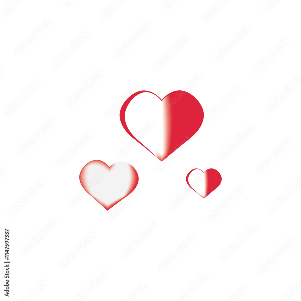 Love heart logo and symbol vector template Love heart logo and symbol vector template
