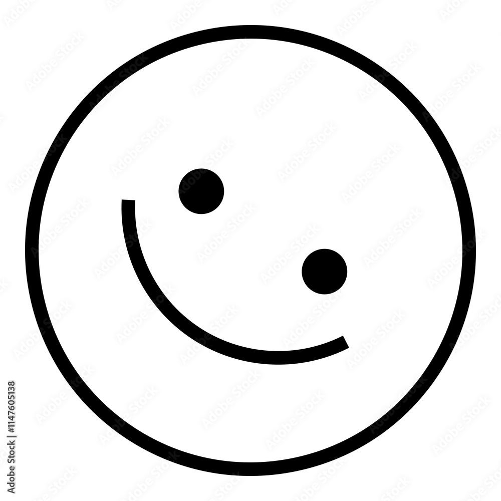 Fototapeta premium Cheerful emoticon png sticker, transparent background