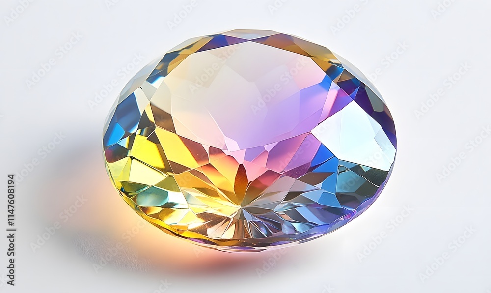 Iridescent sphere on white background. Iridescent sphere on white background.