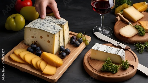 Foldable Compact Cheese Slicing Board for Storage