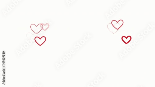 Animated illustration of some hearts going from bottom to top.
