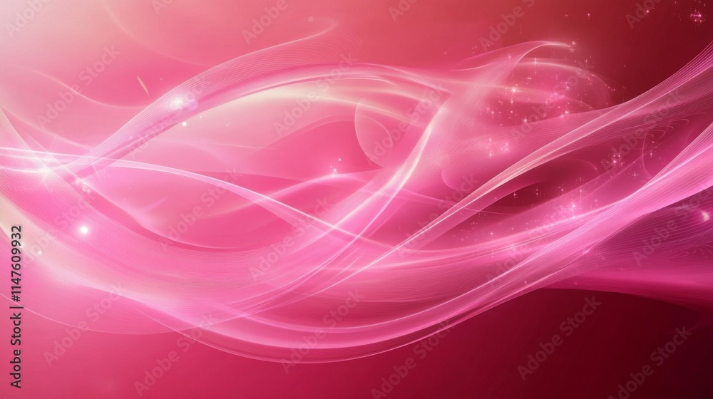 Obraz premium Dynamic flowing waves abstract space graphic design digital art vibrant colors aesthetic energy