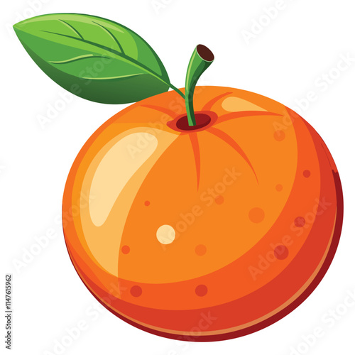 orange vector illustration on a white background 