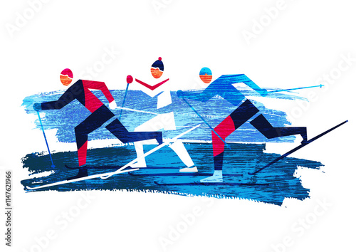 Foto Cross Country Skiers