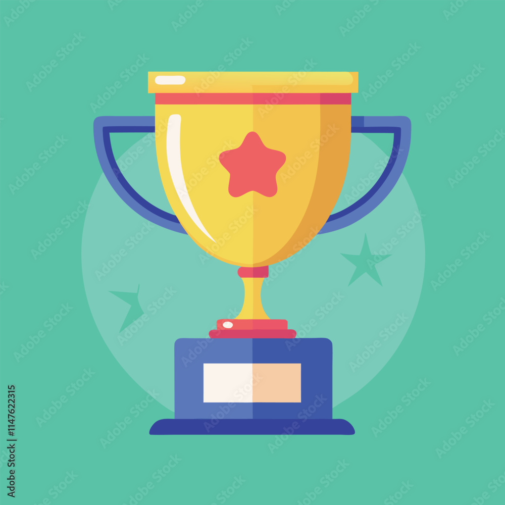 Trophy cup Champion trophy shiny golden cup sport award Winner prize champions celebration winning concept modern flat design simple vector illustration isolated transparent background Trophy cup Champion trophy shiny golden cup sport award Winner prize champions celebration winning concept modern flat design simple vector illustration isolated transparent background