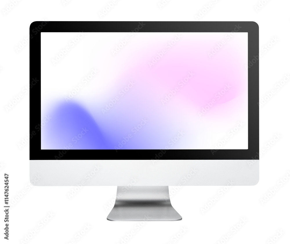 Png computer mockup on transparent background Png computer mockup on transparent background