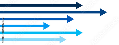 Five straight business chart arrow economy financial concept background design template. Success investment strategy concept.