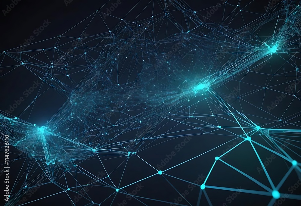 digital network illustration with interconnected glowing nodes and lines. This graphic visually represents connection, often used in tech or abstract concepts. digital network illustration with interconnected glowing nodes and lines. This graphic visually represents connection, often used in tech or abstract concepts.