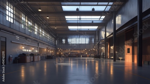 factory, artistic design, dynamic lighting, ultra-realistic