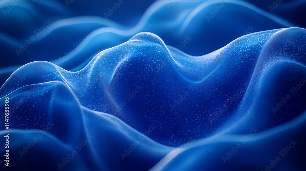 Abstract blue waves with glowing particles creating a mesmerizing backdrop. Perfect for a serene wallpaper or modern design concepts. Abstract blue waves with glowing particles creating a mesmerizing backdrop. Perfect for a serene wallpaper or modern design concepts.