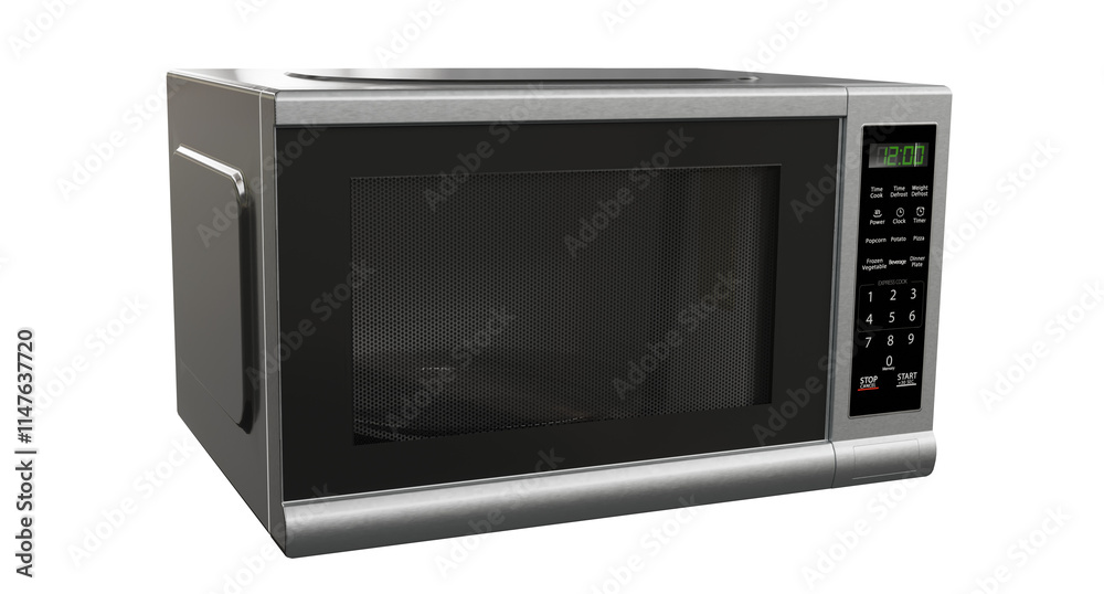 Fototapeta premium Microwave isolated on white
