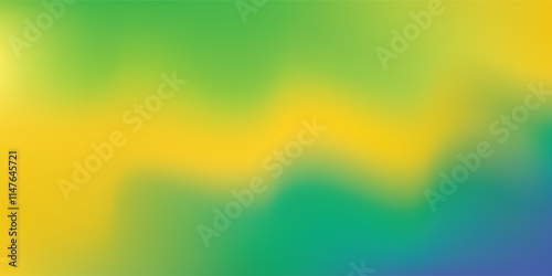 Wavy noisy and grainy yellow blue green copy space background. eps 10