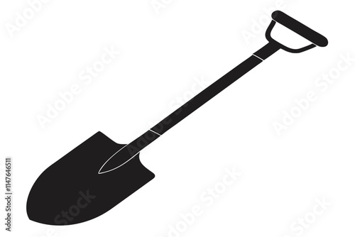 Camping Shovel Silhouette Icon Essential Gear for Outdoor Adventures