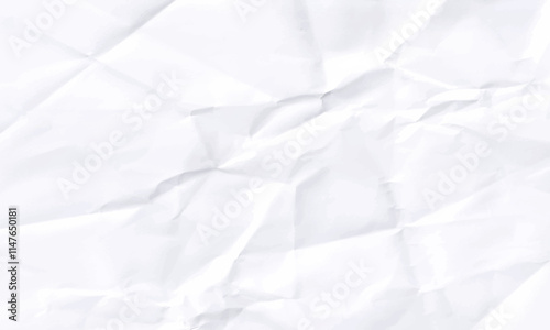 white crumpled paper texture background. White recycled craft paper texture as background.