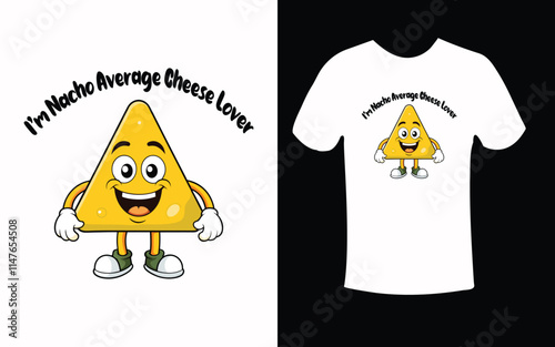 Cute Cartoon Cheese T-shirt Design with Funny 