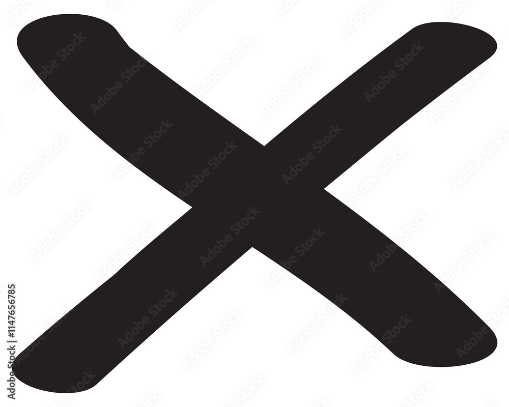 Obraz premium Doodle bohemian png cross symbol illustration