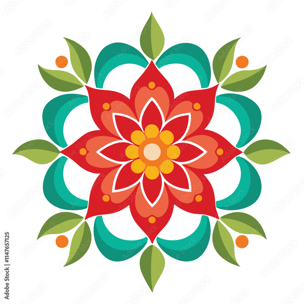 Fototapeta premium a beautiful flower vector