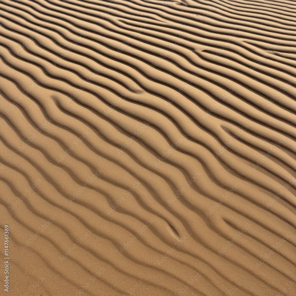 A close-up of smooth wave-like patterns in sand, emphasizing texture and natural design. A close-up of smooth wave-like patterns in sand, emphasizing texture and natural design.