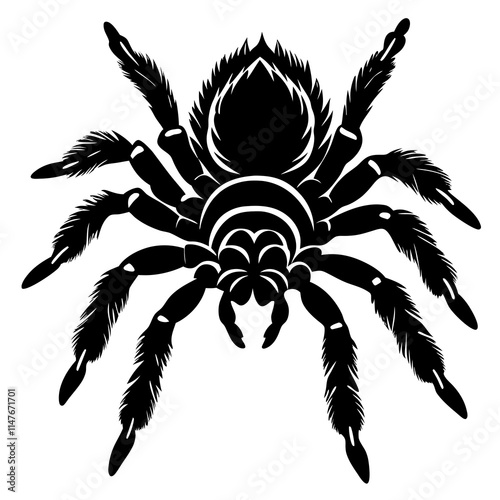 Goliath Bird-Eating Tarantula Illustration on White Background for Nature Lovers