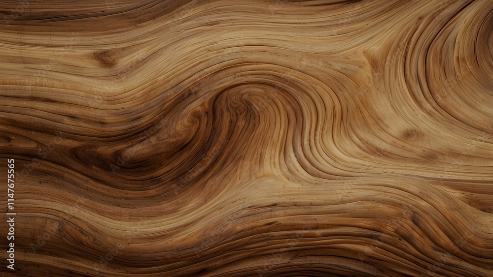 Abstract Wavy Wooden Texture Background - Brown, Natural, Organic, Grain, Pattern Generative AI Abstract Wavy Wooden Texture Background - Brown, Natural, Organic, Grain, Pattern Generative AI