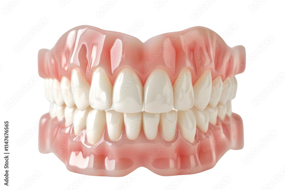 Set of Dentures Showing Teeth and Gums, Dental Health Concept Set of Dentures Showing Teeth and Gums, Dental Health Concept