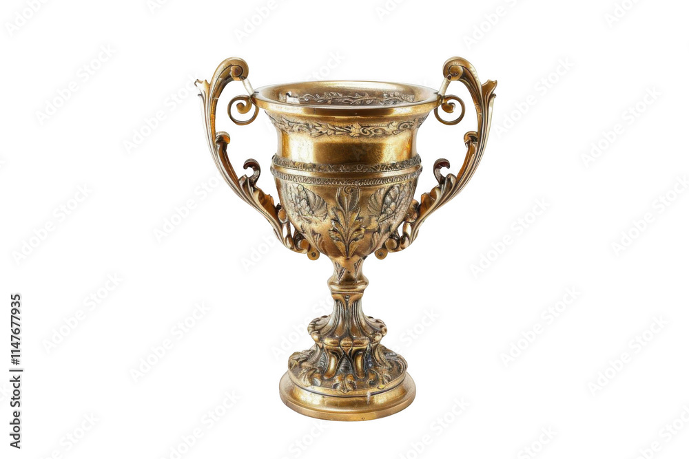 Golden Trophy Stands Tall on Black, Symbolizing Victory and Achievement in Competition Golden Trophy Stands Tall on Black, Symbolizing Victory and Achievement in Competition