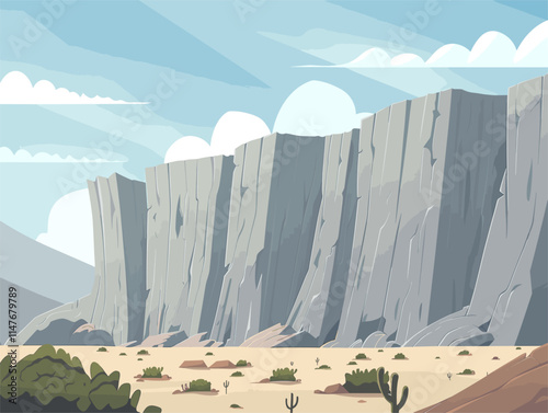 Alvars Landscape: A Unique Ecosystem Captured in Vibrant Vector Style