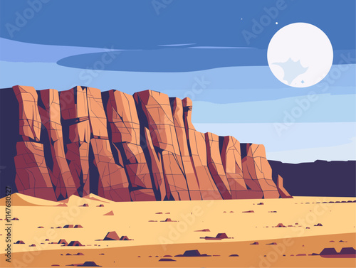 Stunning Animated Landscape of Wind-carved Yardangs in the Desert