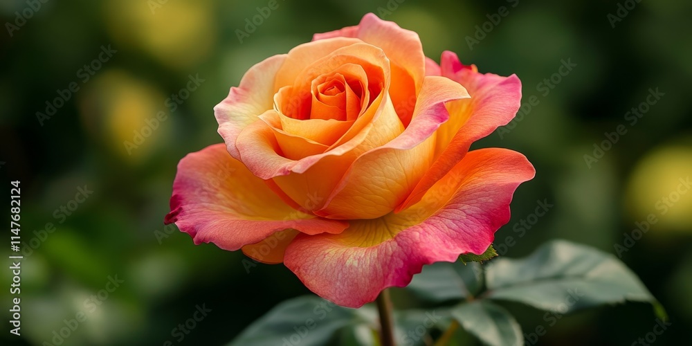 Outdoor shot of a vibrant rose flower captured in early summer, showcasing the beauty and detail of the rose flower in a natural setting, perfect for floral themed collections. Outdoor shot of a vibrant rose flower captured in early summer, showcasing the beauty and detail of the rose flower in a natural setting, perfect for floral themed collections.