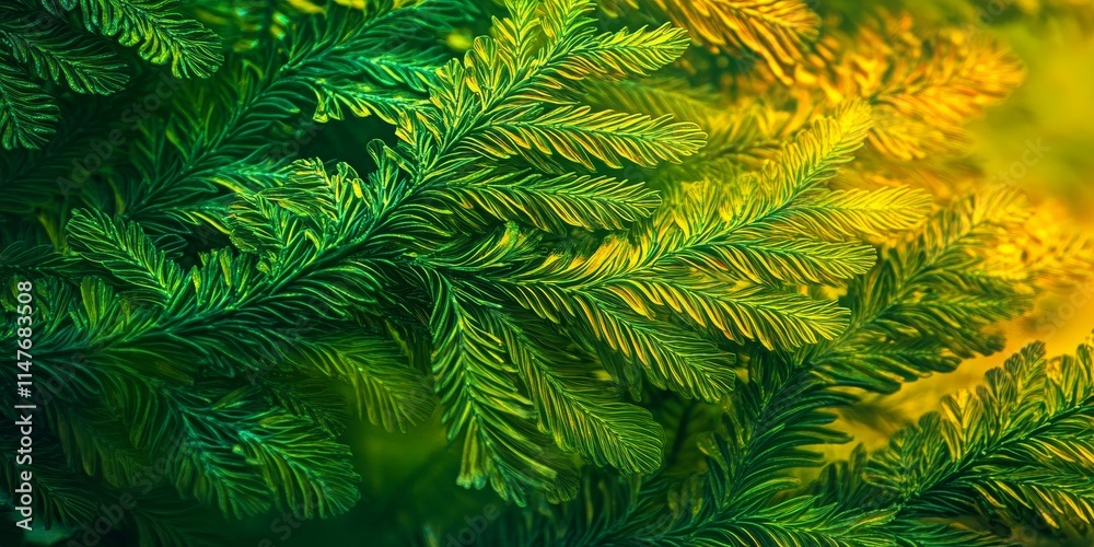 Abstract background showcasing Araucaria Heterophylla, commonly known as Norfolk Island Pine, highlighting its unique features and intricate patterns in a visually captivating composition. Abstract background showcasing Araucaria Heterophylla, commonly known as Norfolk Island Pine, highlighting its unique features and intricate patterns in a visually captivating composition.