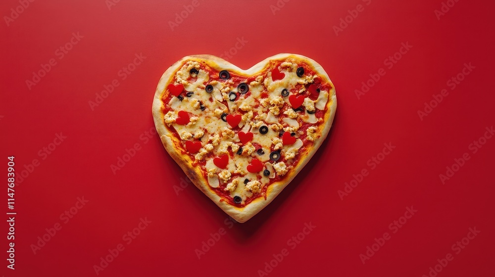 Heart shaped pepperoni pizza served on color background,Set of Valentine day,love and romantic banner,dating couple,dinner holiday meal concept,Romantic wedding. Heart shaped pepperoni pizza served on color background,Set of Valentine day,love and romantic banner,dating couple,dinner holiday meal concept,Romantic wedding.