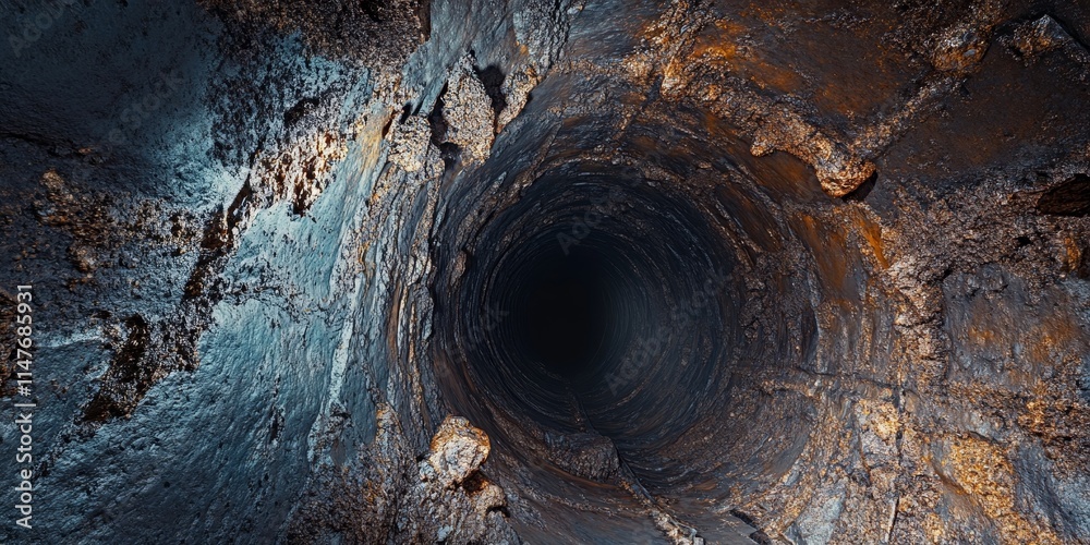 Mining industry showcasing a drilled underground shaft, emphasizing the significance of the mining industry in resource extraction and exploration. The drilled underground shaft represents innovation Mining industry showcasing a drilled underground shaft, emphasizing the significance of the mining industry in resource extraction and exploration. The drilled underground shaft represents innovation