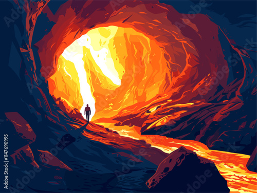 Engulfed by subterranean volcanic flows: an animated illustration of intricate lava tubes