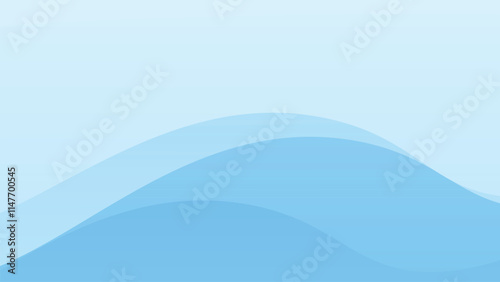 Minimal blue abstract wave background vector illustration. Abstract blue wave modern soft luxury texture with smooth and clean vector subtle background.