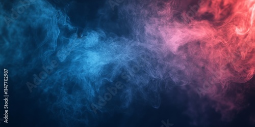 Abstract smoke on a dark backdrop, perfect for use as a background. This abstract smoke design offers a captivating visual that enhances various artistic projects with its intriguing texture.
