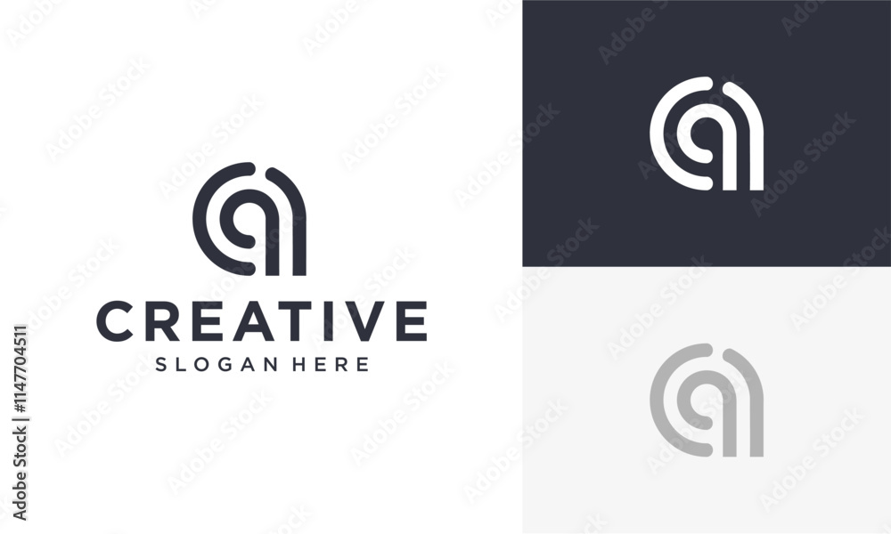initial a vector logo initial a vector logo