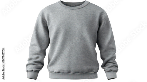 Grey Sweatshirt with Simple Design