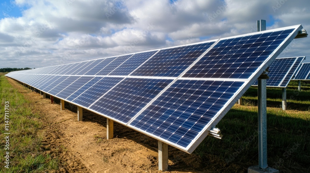Innovative solar photovoltaic technology installation renewable energy farm image series open field aerial view sustainability concept Innovative solar photovoltaic technology installation renewable energy farm image series open field aerial view sustainability concept