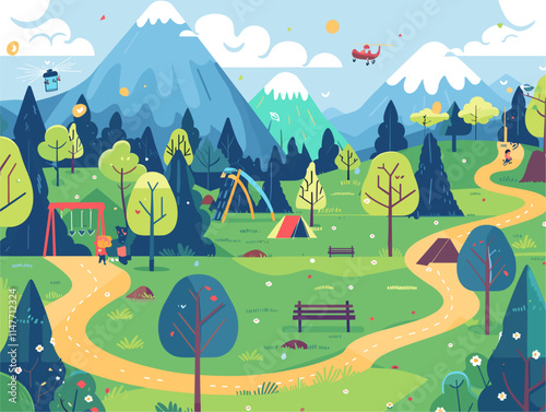 2024-05-04-095455_555c2627-7a8e-490b-a707-f688795fdd4b_1_flat_style_landscape_Recreational_Parks_Parks_de