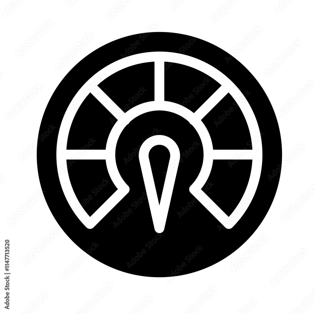 Icon Speedometer Speed With Style Glyph Icon Speedometer Speed With Style Glyph