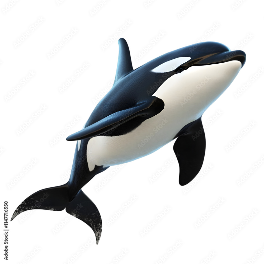 Obraz premium dolphin isolated in transparent background 