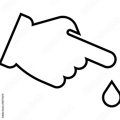 Blood, diabetes, treatment icon