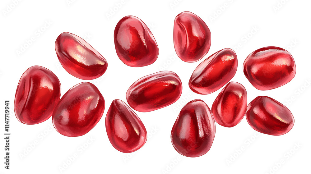 Juicy Red Pomegranate Seeds, Antioxidant Rich Fruit, Healthy Eating Juicy Red Pomegranate Seeds, Antioxidant Rich Fruit, Healthy Eating