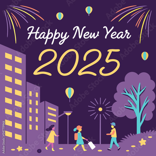 happy new year vector file